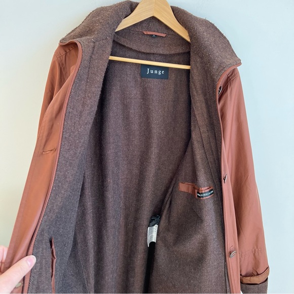 Junge Rust Jacket Size XL With Hood Lined - Picture 7 of 16